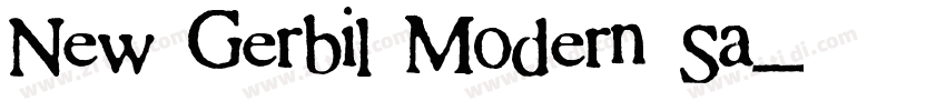 New Gerbil Modern Sa字体转换